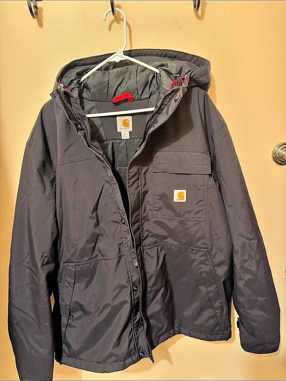 Carhartt Full Swing Armstrong Jacket Black Nylon XL Like New ONLY worn a FEW tim